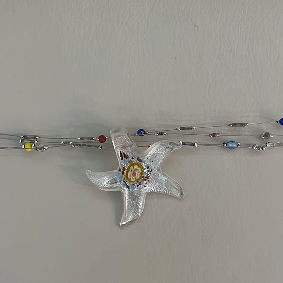 Chico's Starfish Pendant Necklace - Silver and Gold - Picture 5 of 11